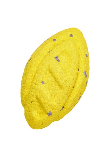 Hangfox Büyük Irk Köpekler İçin Dayanıklı Tırpan Ve Diş Gıcırdatma Oyuncak Topu - Sarı-gri Proton Futbol Topu Fofos