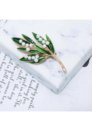 Kadın Kristal İnci Çiçek Broşları Zarif Emaye Yapay Elmas Çiçek Açıklama Broş Pins Moda Takı Aksesuarları Çok Renkli