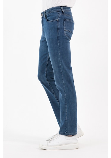 Digital Jeans Normal Kesim Fermuarlı Geniş Paça Yüksek B Açık Yeşil Açık Gri