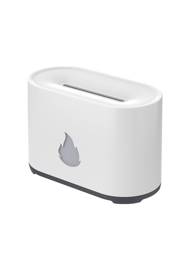 200ml Simülasyon Alev Aromaterapi Difüzör Nemlendirici Ultrasonik Hava Temizleme Cihazı Beyaz