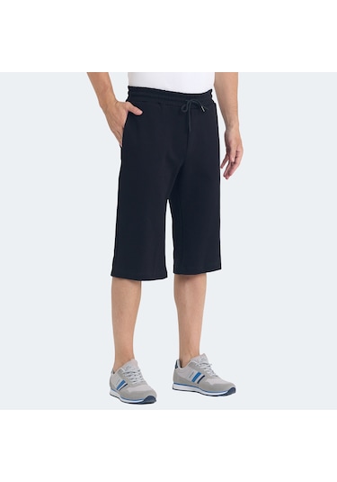 Slazenger VILJA I Erkek Cepli Kapri Siyah Şort