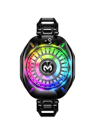 Polham Magsafe Ve Klipsli Süper Hızlı Telefon Soğutucu 5000rpm, Rgb Led, Dijital Isı Göstergeli