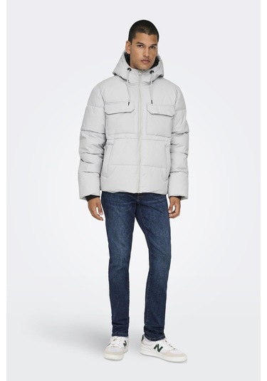 Onselıjah Pckt. Hood Jacket Otw Noos A.gri 22029661 Cok Renklı