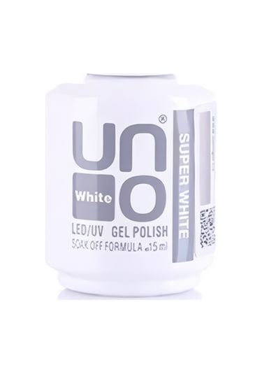 Uno Süper White Beyaz Kalıcı Oje 15 Ml Led/uv Uyumlu Jel Oje Soak Off
