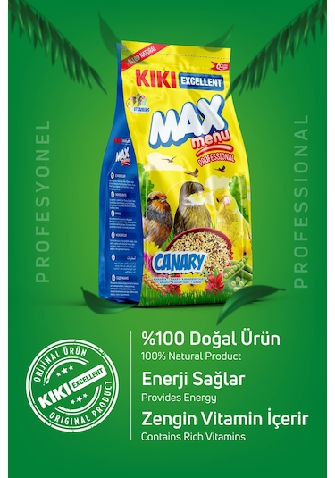 KIKI Excellent Kuş Max Menu Canary Kanarya Yemi 500 Gr. KB308