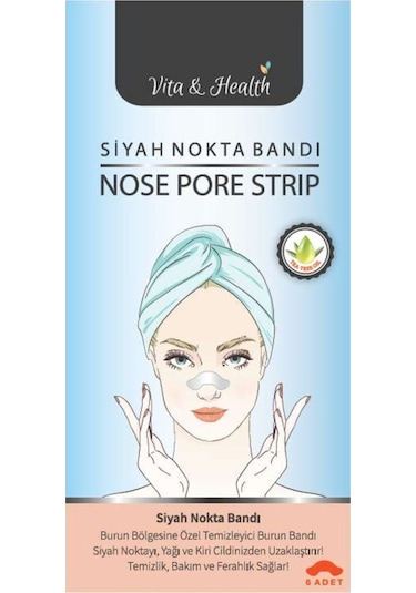 Vita & Healt Nose Pore Strip Burun Bandı 6 Adet