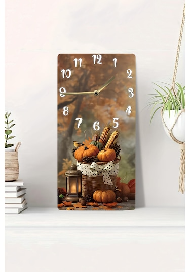 Dekorasyona Sıcaklık Katan Uv Baskı Mdf Tablo Saat 30x60 Cm Usd248 Ahşap Saat Usd248
