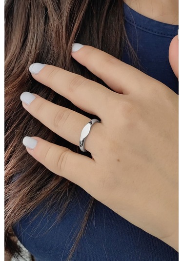 Chavin Çelik Silver Bayan Yüzük Ev30by 001