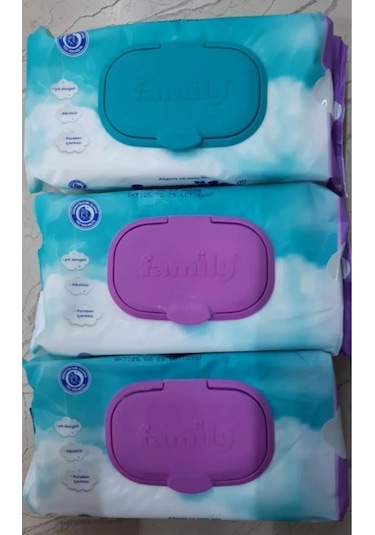 Family Islak Havlu Mendil 100'lü x 5