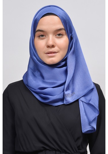 Altobeh Janjan Şık Parlak Saten Dokulu Kadın Tesettür Abiye Şifon Şal - kot