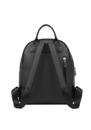 Kadın Sırt Çantası Su Geçirmez Siyah Deri Siyah