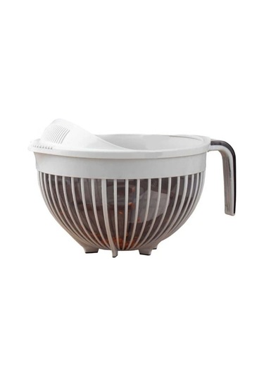 Qlüx İdeas Qmix Pirinç Süzgeci Fil Dişi 3000ml 22cm Çok Renkli