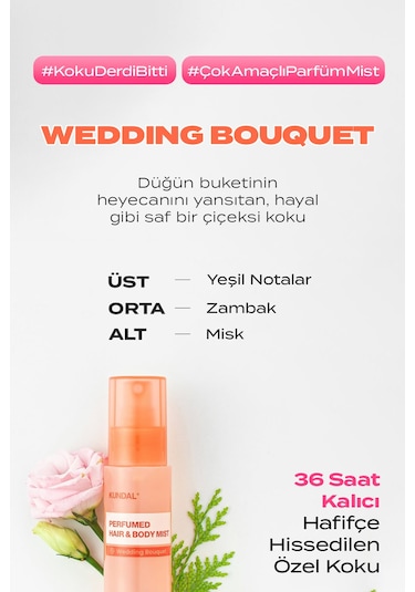 Kundal Perfumed Hair & Body Mist Wedding Bouquet