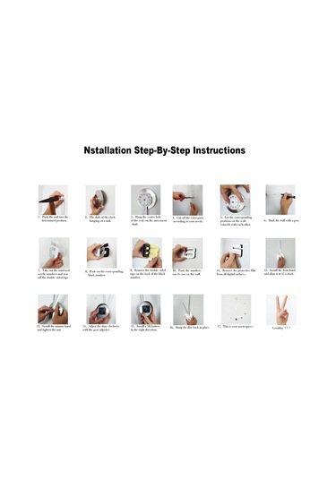 Maiyame Büyük Boy Siyah 3d Duvar Saati - Plastik+akrilik Dıy Dekoratif Saat, 25.5-47 İnç Ayarlanabilir, Zarf:40 14 8 Cm, Aa Pil Dahil Değil Siyah