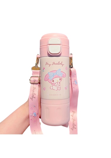 Melody Çocuk Su Bardağı Karikatür Çift İçme Bardağı 420ml