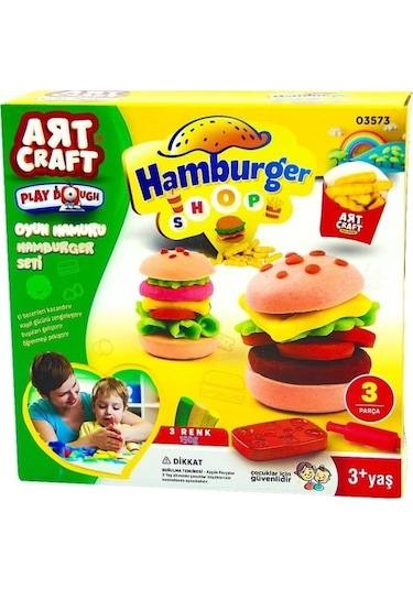 Oyun Hamuru 150gr - Hamburger Çok Renkli
