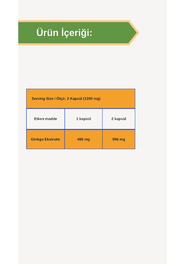 Afye Gınkgo 60 Bitkisel Kapsül