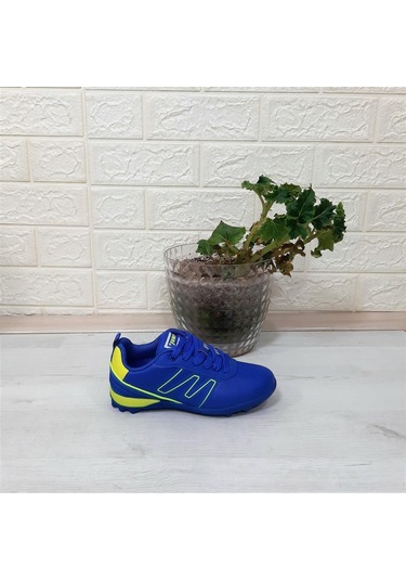 Jump 29143 Saks Mavi- Sarı Erkek Çocuk Halı Saha Futbol Ayakkabı 001