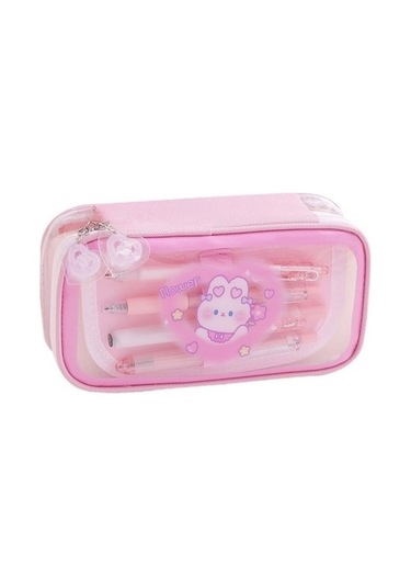 Büyük Kapasiteli Öğrenci Kalem Kutusu Şeffaf Pencere Kırtasiye Kutusu Rpdy7d Diğer