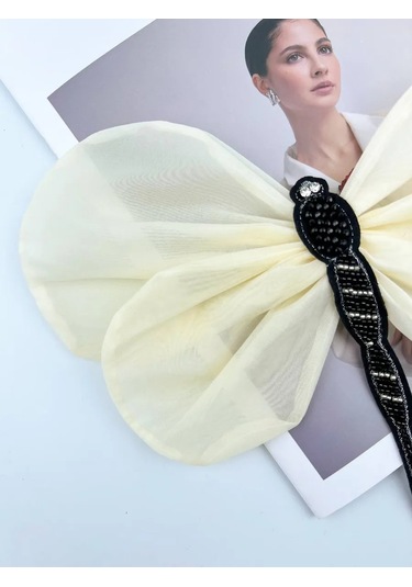 Slubov'u Kumaştan Yapılmış Dekoratif Yıldız Tanrıça Broşu 298643698 Siyah