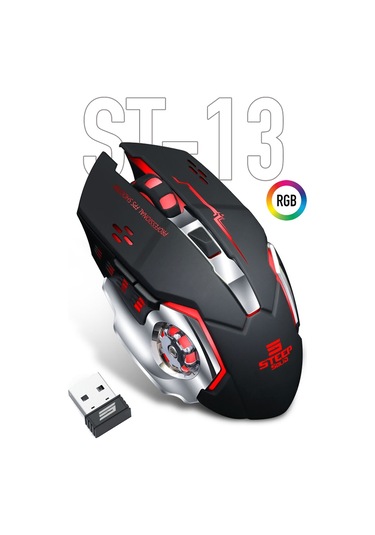 Steep Solid ST-13S Kablosuz Wiriless RGB Oyuncu Optik Mouse