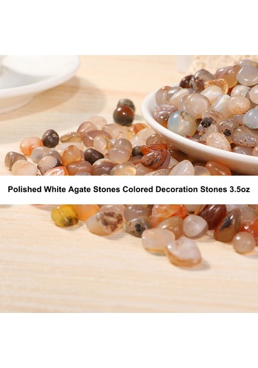 Xiyyadms 100g Pür Agate Taşları - 7-9mm Parlatılmış Kırık Taşlar, Akvaryum Ve Dinî Ambalaj, Çeşitli Renkler