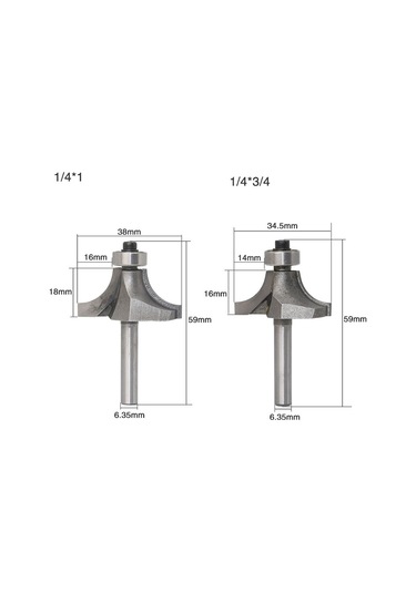 Sones 4 Adet/takım Yuvarlak Köşe Ağaç İşleme Kesici Kesme Makinesi Alaşımlı Kesici Kafa