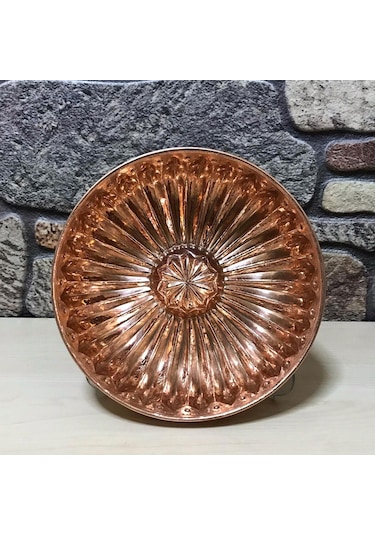Dilimli Bakır Hamam Tası Bakır