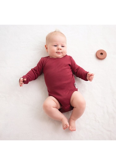 Owli Modal Bebek Takım Bordo 001