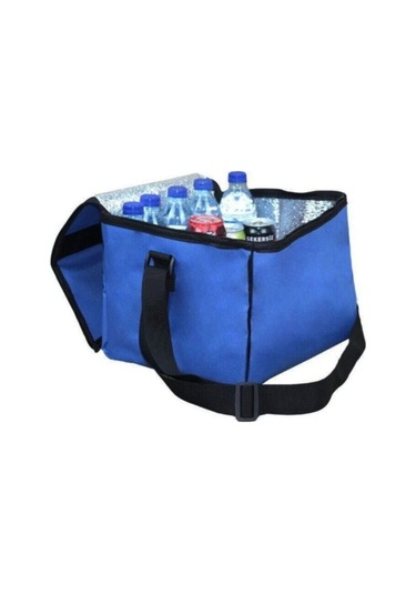 Soğuk Tutucu Termos Çanta Piknik Seyahat Çantası Isı Yalıtımlı Çanta Piknik Kamp Plaj Buzluğu Mavi