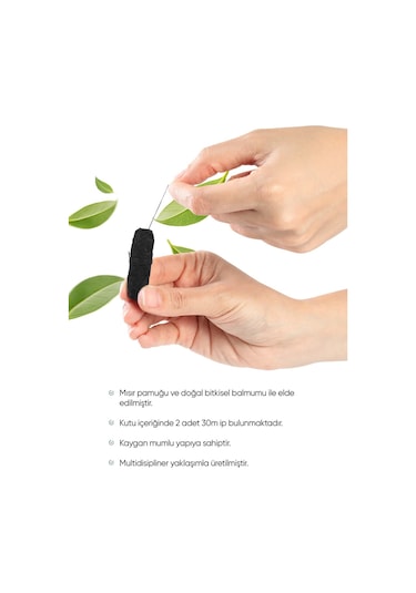 T-brush Activated Charcoal Diş İpi Refill 30 M