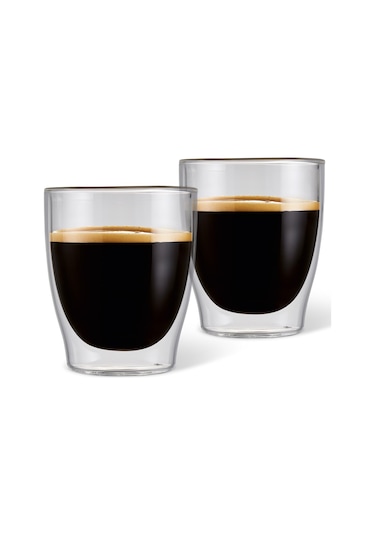 Tchibo Çift Cidarlı Espresso Bardağı, 2'li Saydam