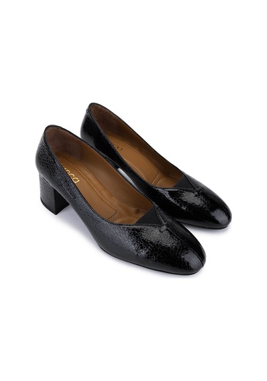 Tamer Tanca Kadın Hakiki Deri Siyah Klasik Ayakkabı 1135 06101 Bn Ayk Sk25-26 Sıyah Siyah
