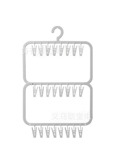 Kırmızı Fasulye Ezmesi Tozu 16 Klipsli Çorap Klipsi, Çok İşlevli Saklama Renkli