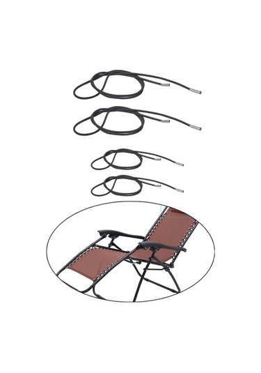 Trendooze Homyl Katlanır Sandalye Bungee Kordonu, Siyah, Yerçekimi Etkisiyle Keyif Siyah