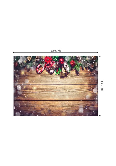 Youtek Noel Temalı 2.1x1.5m Fotograf Çekim Arka Planı Poliester, W-256