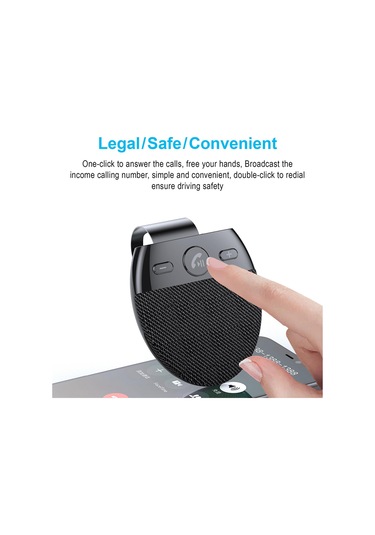 Homyl Bluetooth Araç Hoparlörü Kablosuz Alıcı Ahizesiz Arama