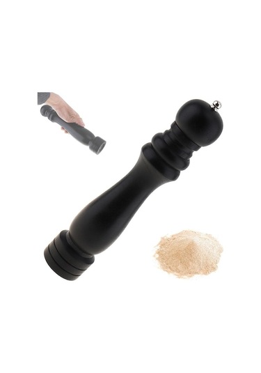 Novahub 1 Pc 10 Inç Ahşap Tuz Karabiber Öğütücü Baharat Değirmenleri El Hareketi Ahşap Karabiber Değirmeni Mutfak Pişirme Araçları İçin Seramik Taşlama Kablosu İle Katı Baharat Diğer