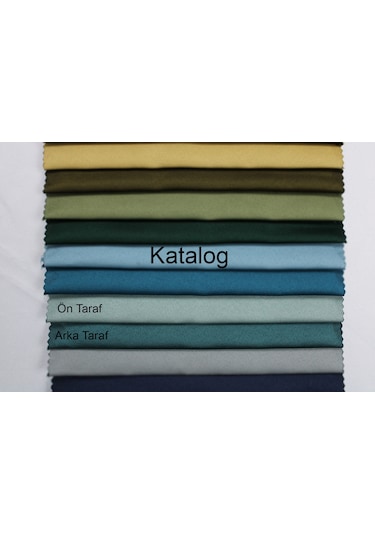 Dauble Blackut Karartma Perde Tek Kanat 1x2 Amerikan Pileli Fon Perde Mint