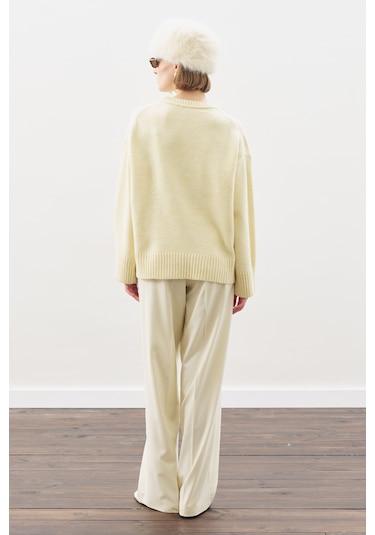 Chunky Oversıze Kazak Sarı Sarı