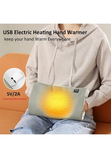 Şarj Edilebilir Elektrikli El Isıtıcı Usb Isıtma Pedi 3 Seviyeli