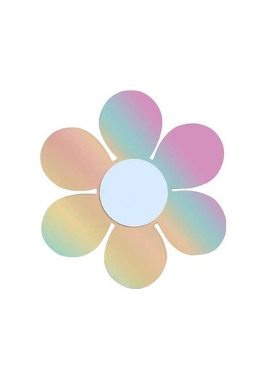 Pazly Yaratıcı Suntek Makyaj Estetik Dekoratif Çiçek-30.8cmx30.8cm Aynası Ayna Hj Ahşap