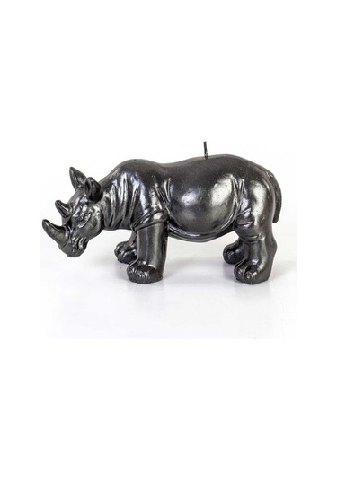 Euro Flora Dekoratif Mum Gergedan (Siyah) 18X7X10 Cm