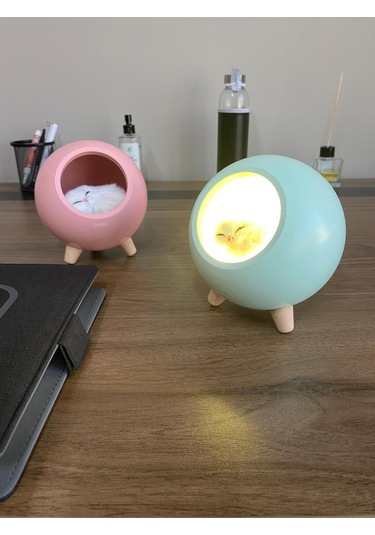 Geox Little Pet House Masa Lambası, Gece Lambası, Abajur