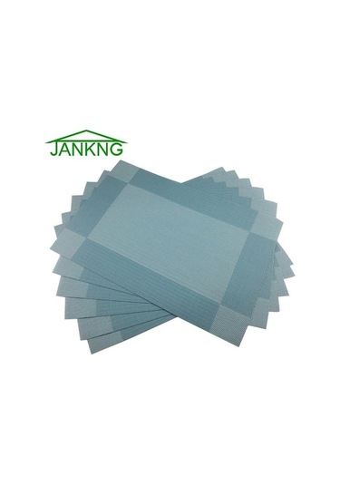 Novahub Mavi Mavi 6 Adet/grup Placemat Yemek Sofra Takımı Bej Pvc Masa Mat Placemats Pedleri Kase Coaster Mutfak Aksesuarları Mavi Mavi