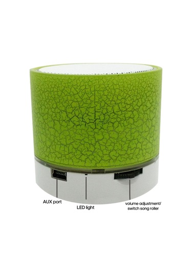 Suofeng Sıçramalı Desenli Mini Bluetooth Hoparlör - Su Geçirmez, Usb/tf Kart Desteği, Araçta Kullanıma Uygun, Zıplayan Işık Özelliği Siyah