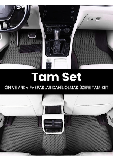 Skoda-scala- 2019-2025 İçin Eva İç Paspas Takımı Metal Topukluk Dahil