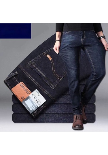 2025 Yaz Yeni Erkek Kot Pantolonları Siyah 8010