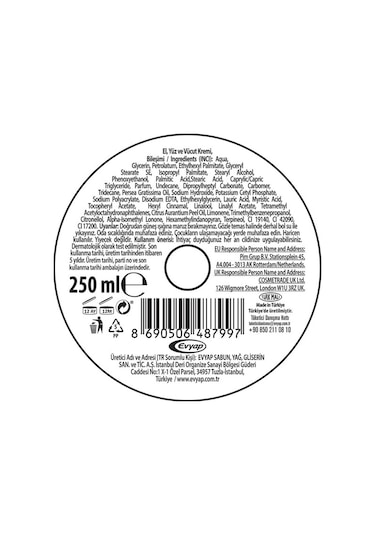 Arko Nem Besleyici Bakım Kremi Avokado 2 x 250 ML