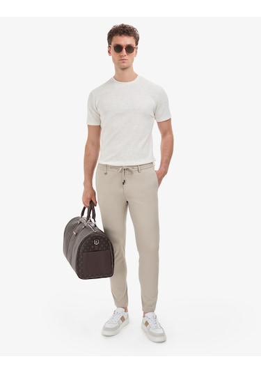 Pierre Cardin Erkek Ekru Tişört 50327857-vr019
